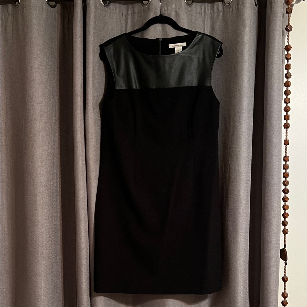 Laundry by Design Black and Gray Mini Dress